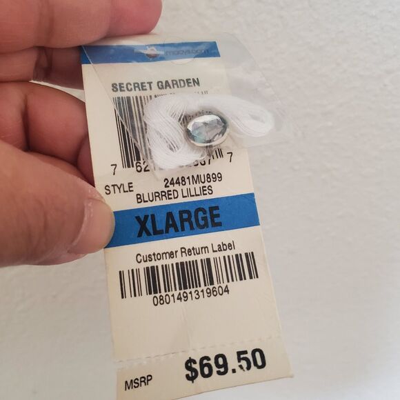 NWT INC International Concepts Women's XL Sequined Blurred Lilies Cardigan - Picture 6 of 15